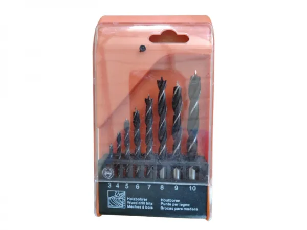 8Pcs Rolled Wood Drill Bit Set