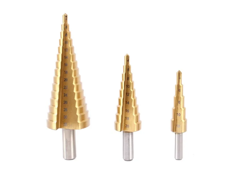 Triangle Shank Straight Flute Step Drill Bit